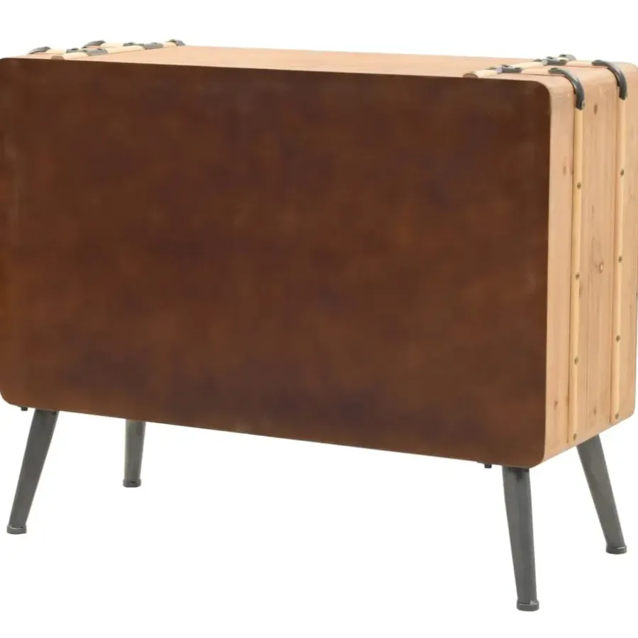 vidaXL - Bijzetkast - Bruin - Hout