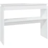 Sidetables-vidaXL - Bijzettafel - Wit - Bewerkt hout
