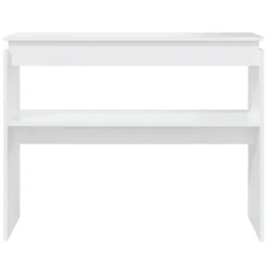 Sidetables-vidaXL - Bijzettafel - Wit - Bewerkt hout
