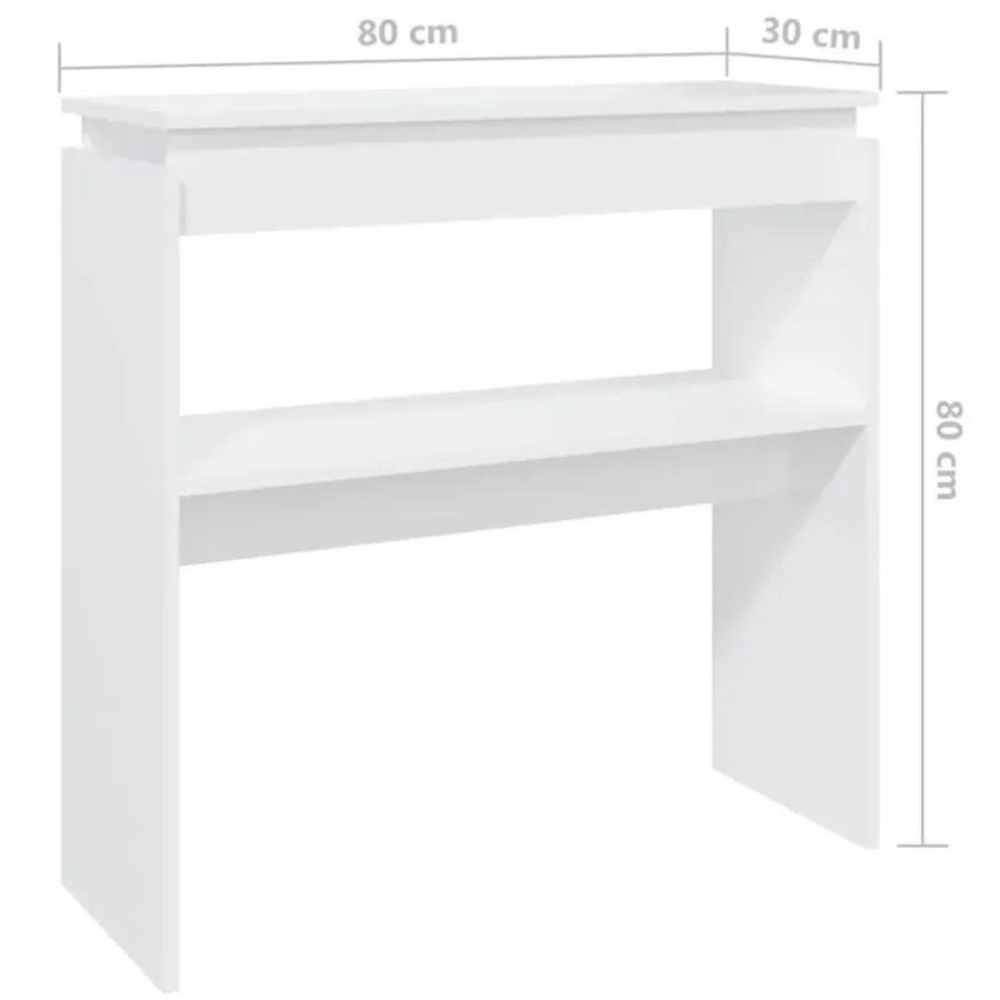 Sidetables-vidaXL - Bijzettafel - Wit - Bewerkt hout