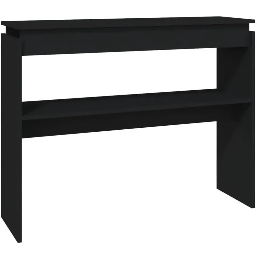 Sidetables-vidaXL - Bijzettafel - Zwart - Bewerkt hout