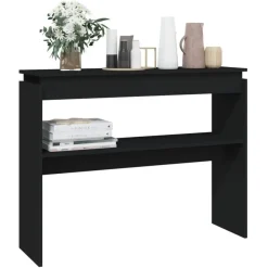 Sidetables-vidaXL - Bijzettafel - Zwart - Bewerkt hout