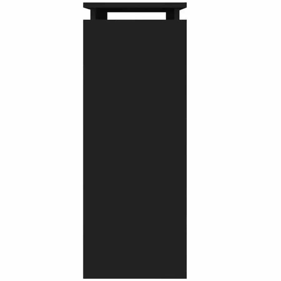 vidaXL - Bijzettafel - Zwart - Bewerkt hout