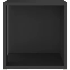 vidaXL - Bijzettafel - Zwart - Bewerkt hout - 33 x 33 x 34.5 cm