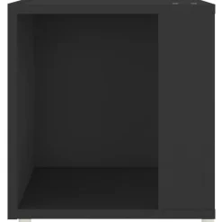 vidaXL - Bijzettafel - Zwart - Bewerkt hout - 33 x 33 x 34.5 cm