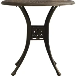 Bistro- & Balkonsets-vidaXL - Bistroset - Bruin - Aluminium