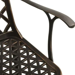 Bistro- & Balkonsets-vidaXL - Bistroset - Bruin - Aluminium