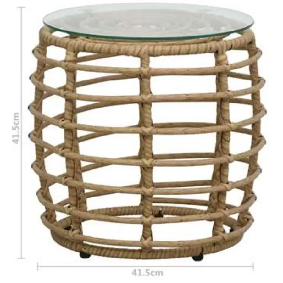 Bistro- & Balkonsets-vidaXL - Bistroset - Bruin - Poly rattan