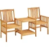 Bistro- & Balkonsets-vidaXL - Bistroset - Bruin - Hout