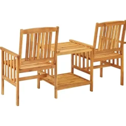 Bistro- & Balkonsets-vidaXL - Bistroset - Bruin - Hout