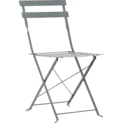 Bistro- & Balkonsets-vidaXL - Bistroset - Grijs - Staal - 3 stuks