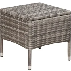 Bistro- & Balkonsets-vidaXL - Bistroset - Grijs - Poly rattan