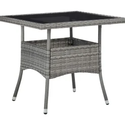 Bistro- & Balkonsets-vidaXL - Bistroset - Grijs - Poly rattan