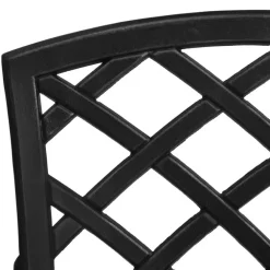 vidaXL - Bistroset - Zwart - Aluminium