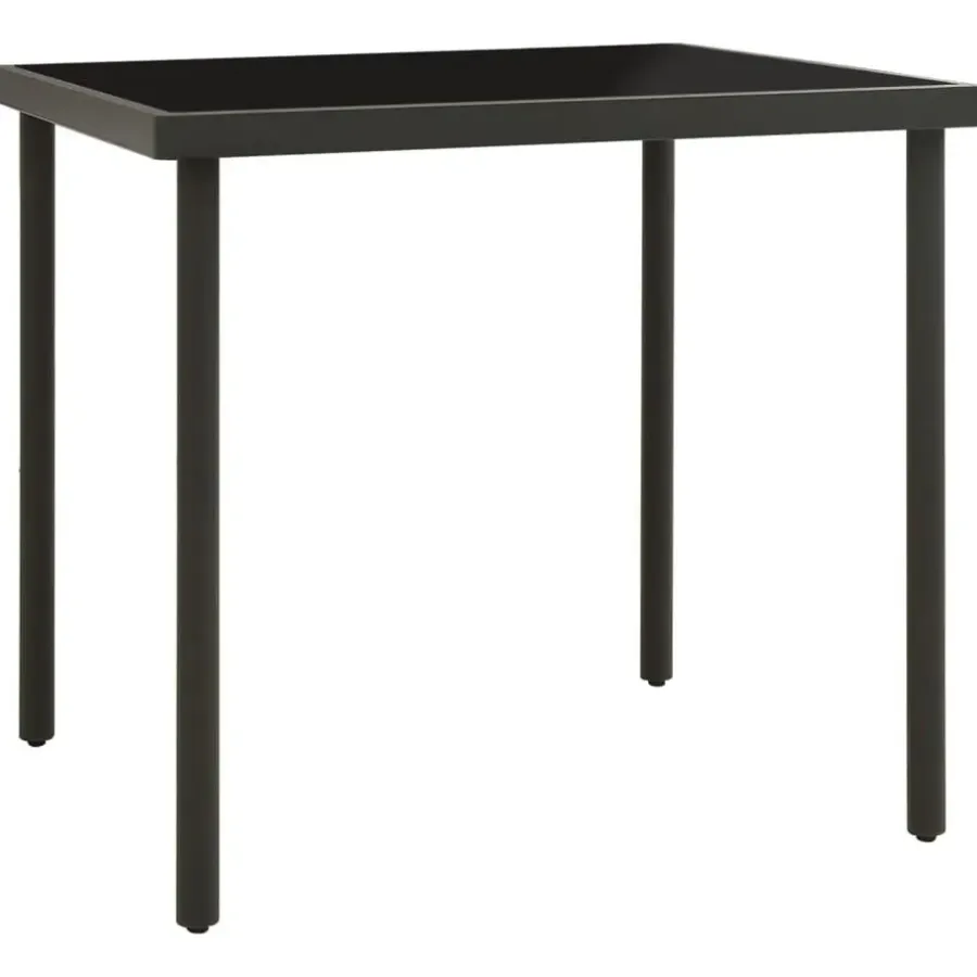 vidaXL - Bistroset - Zwart - Staal