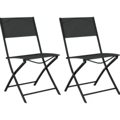 vidaXL - Bistroset - Zwart - Staal - 3 stuks