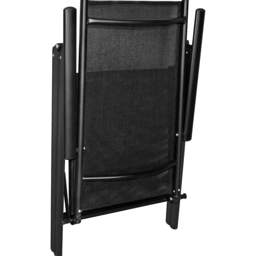 vidaXL - Bistroset - Zwart - Aluminium