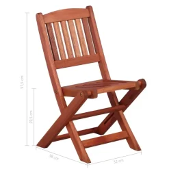 Bistro- & Balkonsets-vidaXL - Bistroset voor kinderen - Bruin - Hout - 3 stuks