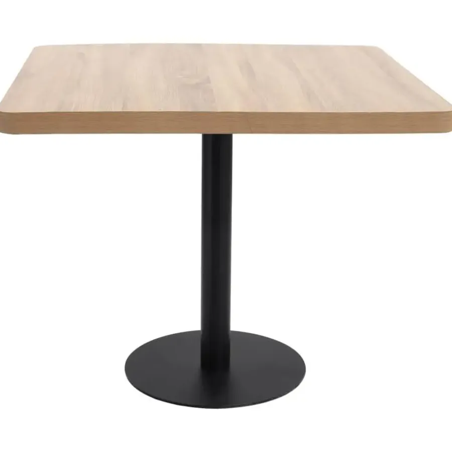 vidaXL - Bistrotafel - Bruin - MDF - 80 x 80 x 75 cm