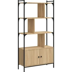 Boekenkasten|Boekenkasten-vidaXL - Boekenkast - Bruin - Bewerkt hout
