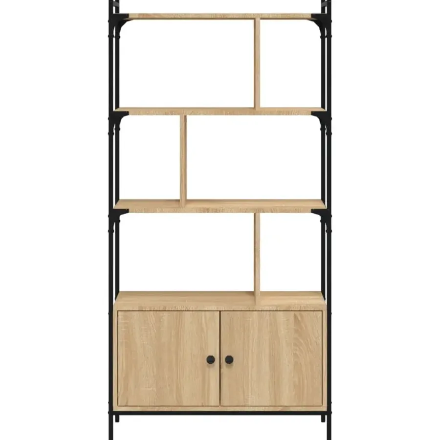 Boekenkasten|Boekenkasten-vidaXL - Boekenkast - Bruin - Bewerkt hout