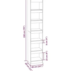 Boekenkasten|Boekenkasten-vidaXL - Boekenkast - Bruin - Bewerkt hout