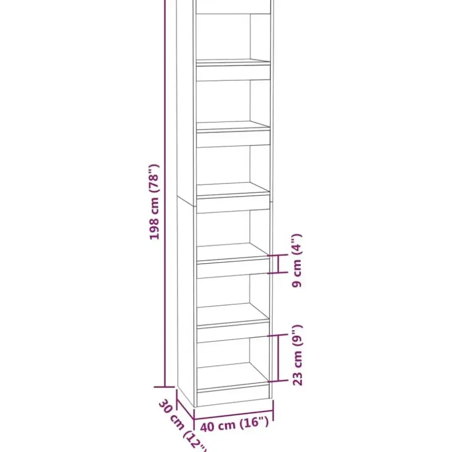 Boekenkasten|Boekenkasten-vidaXL - Boekenkast - Bruin - Bewerkt hout