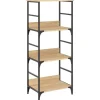 vidaXL - Boekenkast - Bruin - Bewerkt hout