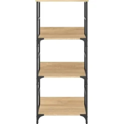 vidaXL - Boekenkast - Bruin - Bewerkt hout