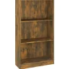 Boekenkasten|Boekenkasten-vidaXL - Boekenkast - Bruin - Bewerkt hout - 60 x 24 x 109 cm