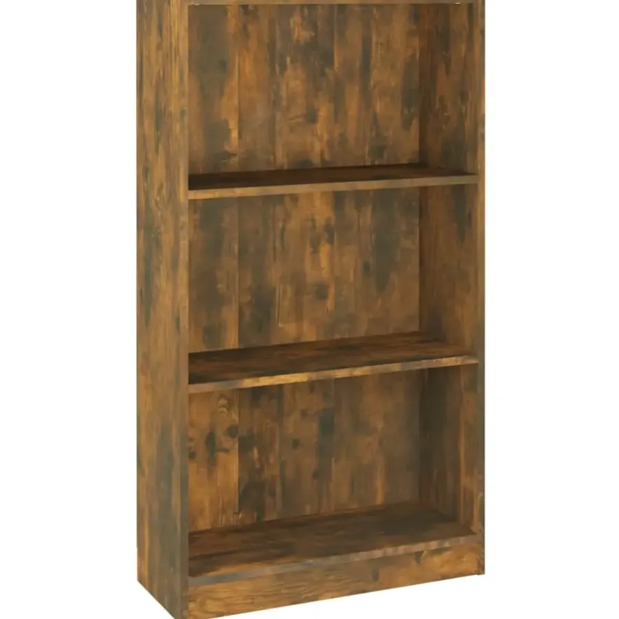 Boekenkasten|Boekenkasten-vidaXL - Boekenkast - Bruin - Bewerkt hout - 60 x 24 x 109 cm