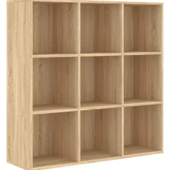 Boekenkasten|Boekenkasten-vidaXL - Boekenkast - Bruin - Bewerkt hout