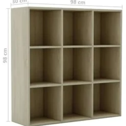 Boekenkasten|Boekenkasten-vidaXL - Boekenkast - Bruin - Bewerkt hout