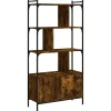 Boekenkasten|Boekenkasten-vidaXL - Boekenkast - Bruin - Bewerkt hout