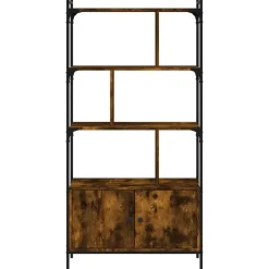 Boekenkasten|Boekenkasten-vidaXL - Boekenkast - Bruin - Bewerkt hout