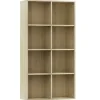 vidaXL - Boekenkast - Bruin - Bewerkt hout