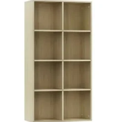 vidaXL - Boekenkast - Bruin - Bewerkt hout
