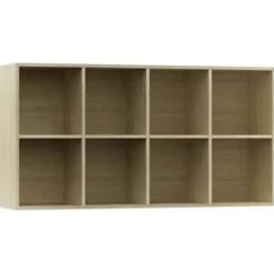 vidaXL - Boekenkast - Bruin - Bewerkt hout