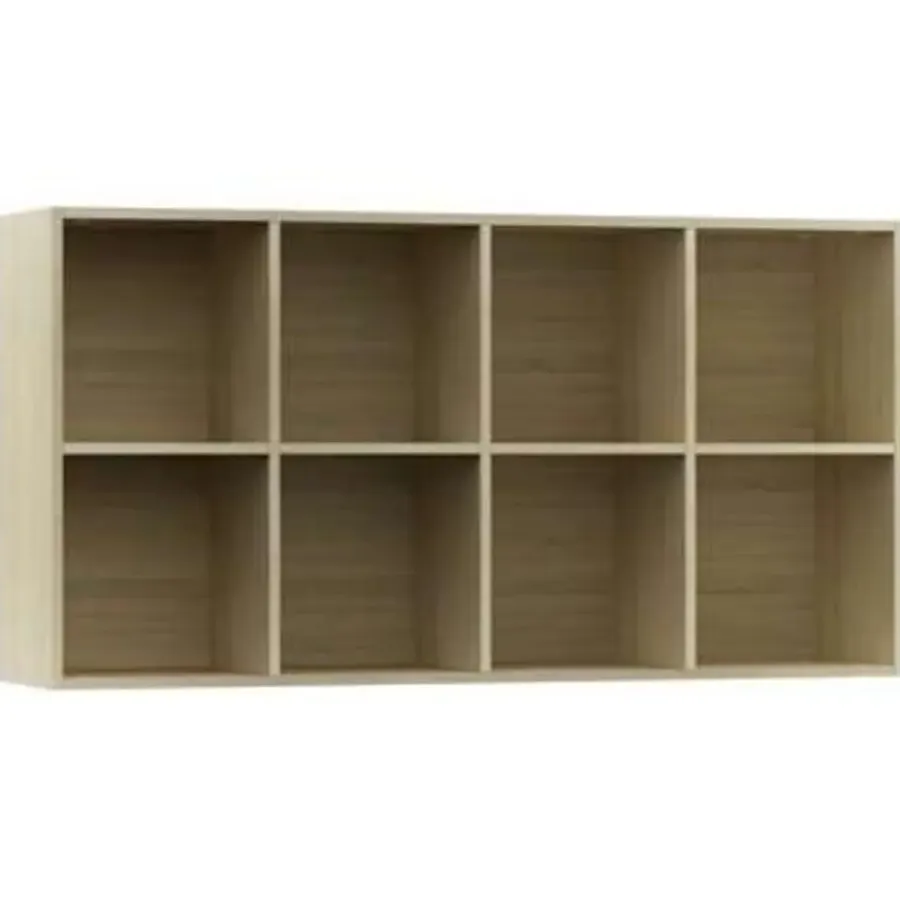 vidaXL - Boekenkast - Bruin - Bewerkt hout