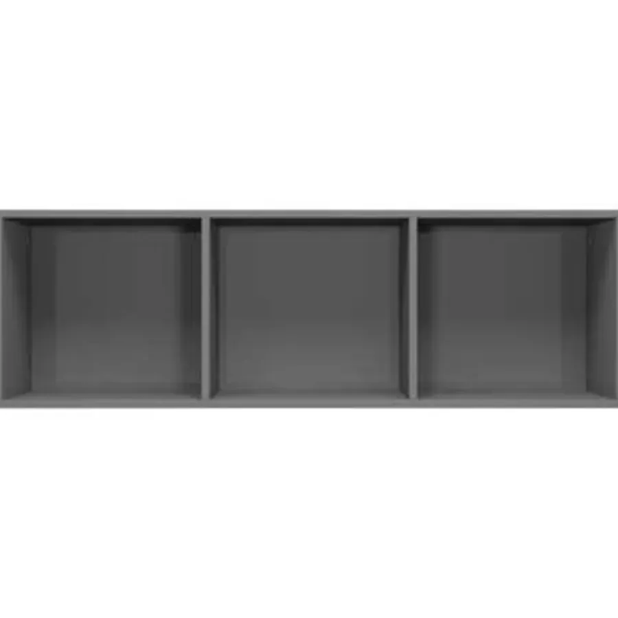 vidaXL - Boekenkast - Grijs - Bewerkt hout