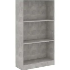 Boekenkasten|Boekenkasten-vidaXL - Boekenkast - Grijs - Bewerkt hout - 60 x 24 x 109 cm