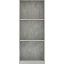 Boekenkasten|Boekenkasten-vidaXL - Boekenkast - Grijs - Bewerkt hout - 40 x 24 x 109 cm