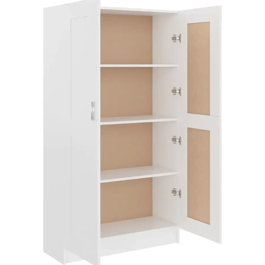 vidaXL - Boekenkast - Wit - Bewerkt hout