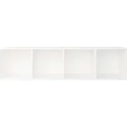 vidaXL - Boekenkast - Wit - Bewerkt hout - 36 x 30 x 143 cm