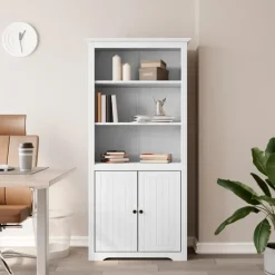 Boekenkasten|Boekenkasten-vidaXL - Boekenkast - Wit - Grenenhout