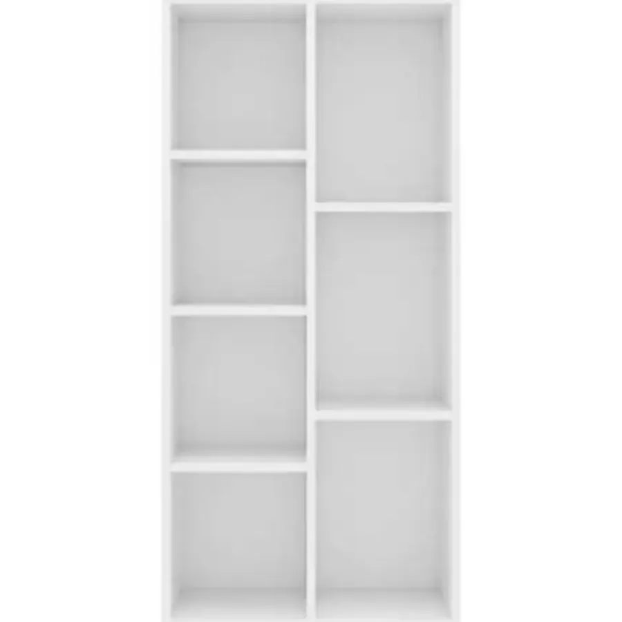 vidaXL - Boekenkast - Wit - Bewerkt hout
