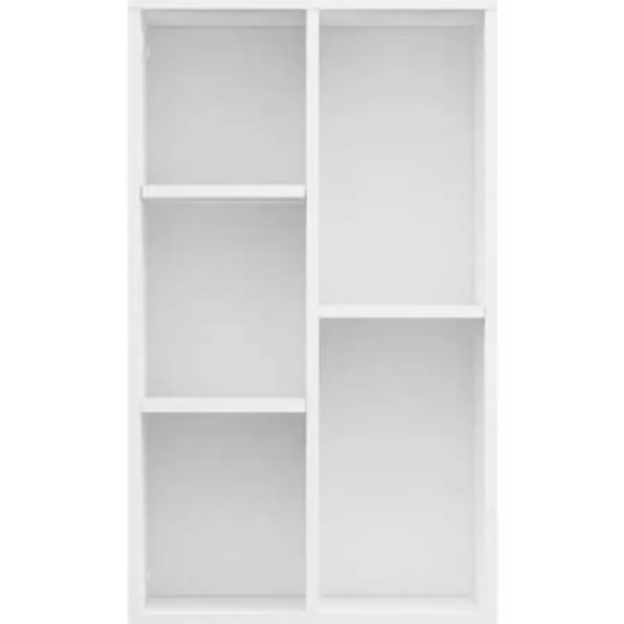 Boekenkasten|Boekenkasten-vidaXL - Boekenkast - Wit - Bewerkt hout