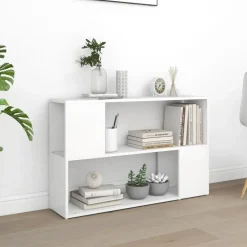 vidaXL - Boekenkast - Wit - Bewerkt hout - 100 x 24 x 63 cm