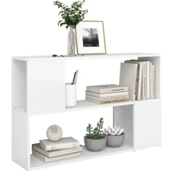 vidaXL - Boekenkast - Wit - Bewerkt hout - 100 x 24 x 63 cm