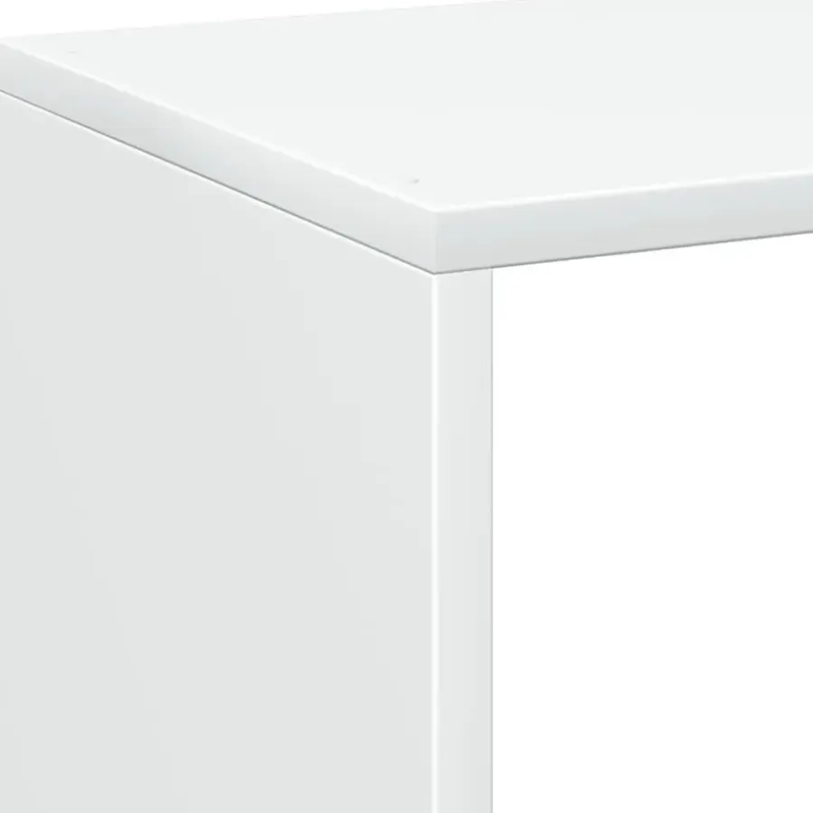 Boekenkasten|Boekenkasten-vidaXL - Boekenkast met 4 open vakken voor woonkamers - Wit -69.5x29x69.5 cm
